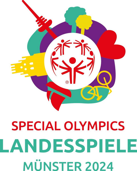 Das Bild zeigt das Logo von den Special Olympics Landesspielen in Münster.