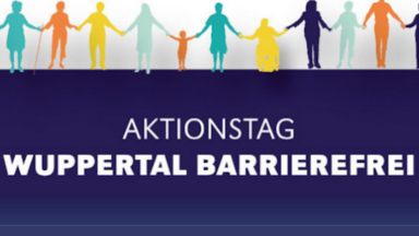 Aktionstag Wuppertal barrierefrei - Menschen die sich an den Händen fassen