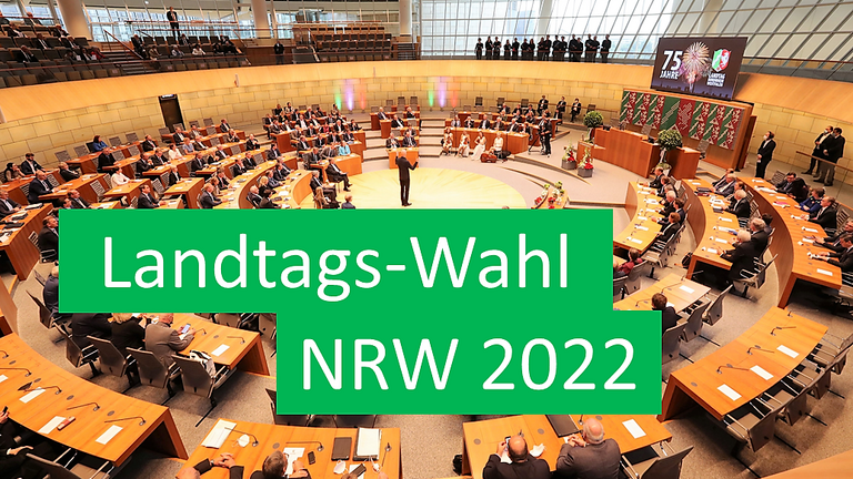 Blick in den Plenarsaal des NRW-Landtags
