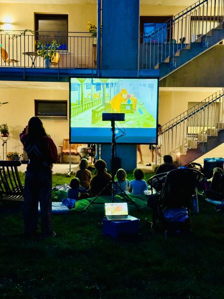 Open Air Kino für die Kleinsten