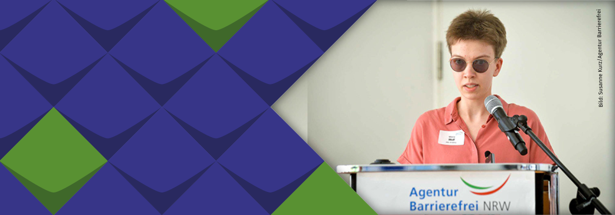 Milena Wolf bei ihrem Vortrag