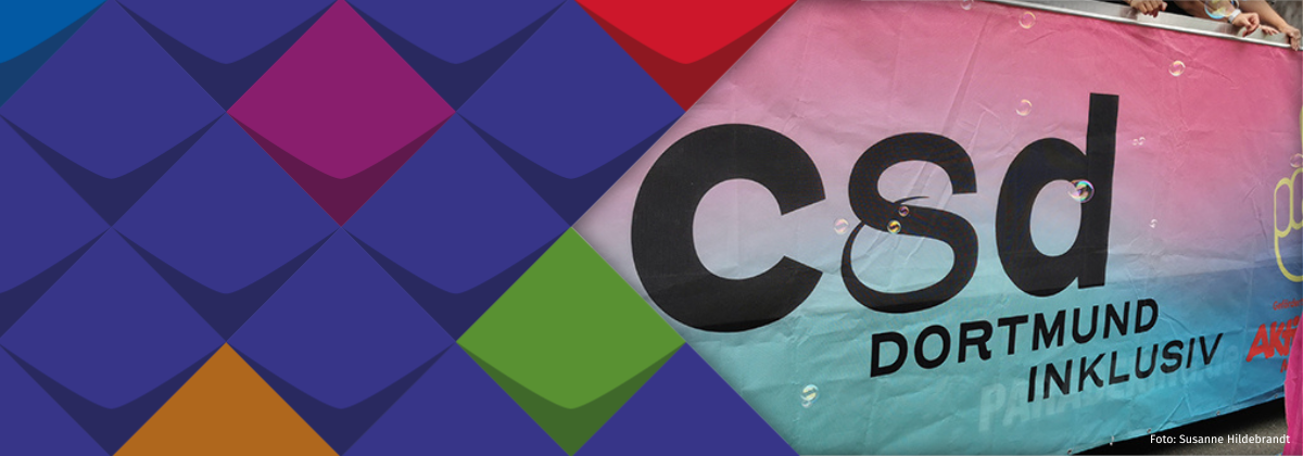 Banner CSD Dortmund inklusiv.