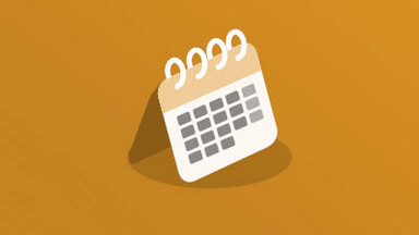 stilisiertes Kalenderblatt 