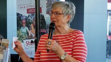Monika Schwanz 2025 bei der Eröffnung des Aktionstages