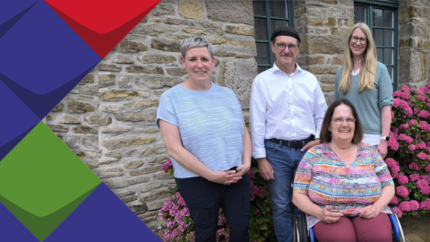 Ulrike Häcker, Ralf Schmiegel, Christiane Rischer und Jennifer Schmandt auf einem Gruppenfoto