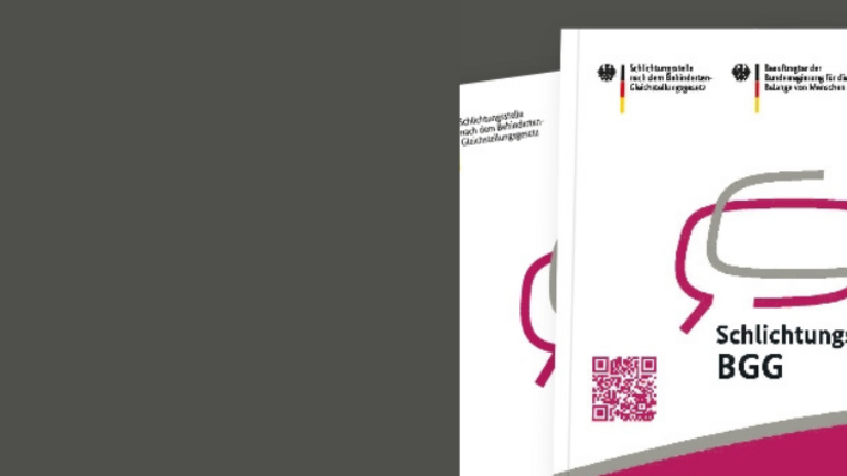 Titelseite des Jahresberichts der Schlichtungsstelle BGG