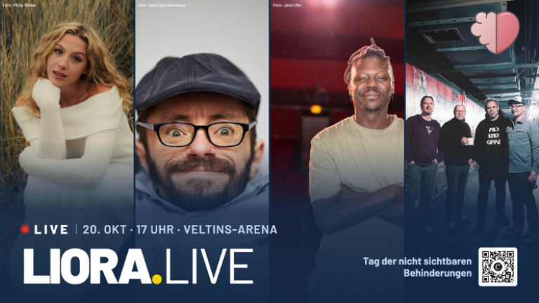 Banner zu LIORA.LIve mit Fotos von Molly Sue, Raul Krauhausen, Pils und Kippe..